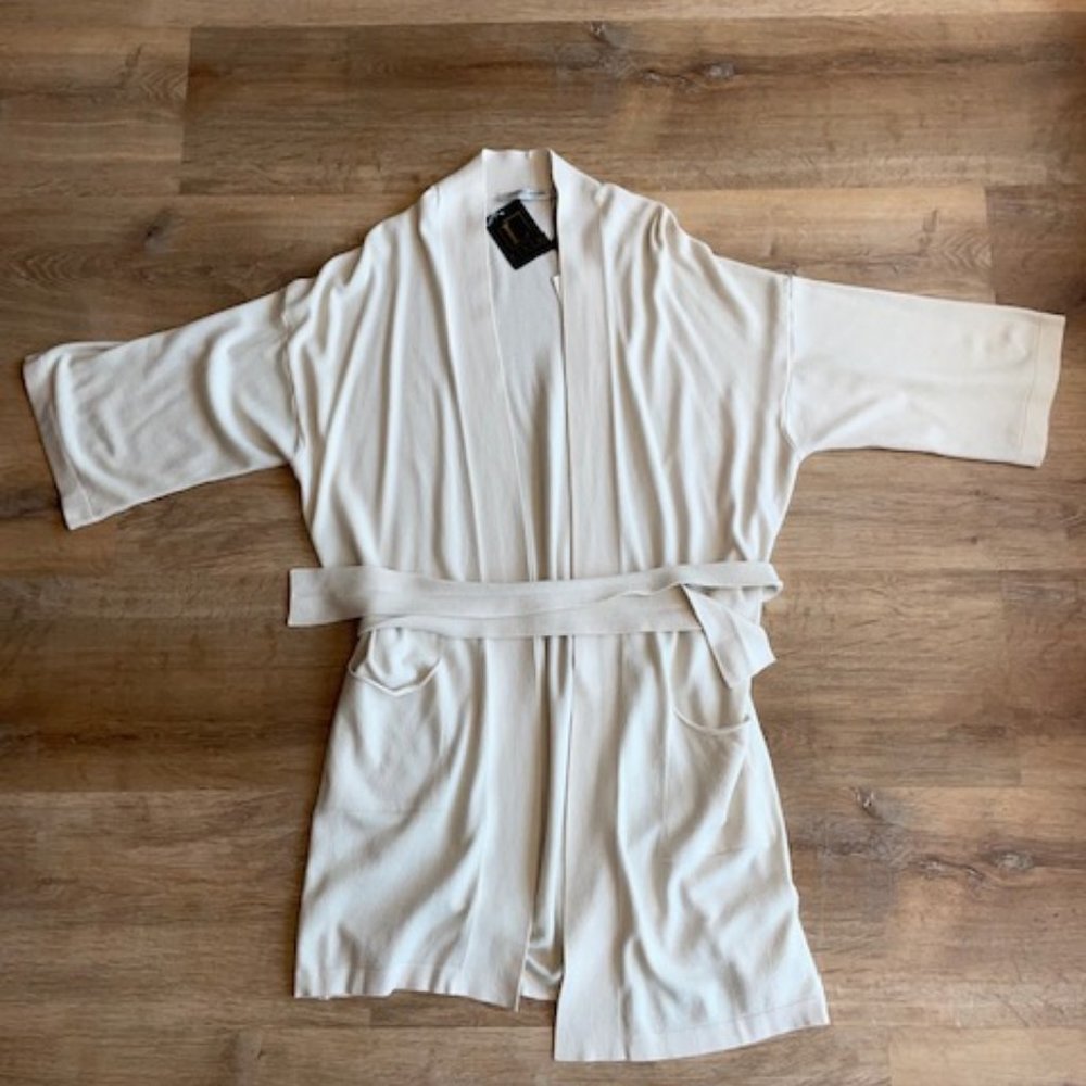 Summum Woman Basic Knit Ivory Cardigan